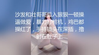 沙发和壮哥哥后入狠狠一顿操逼做爱，暴力打桩机，鸡巴都操红了，手持镜头在深插，撸射在肚子上