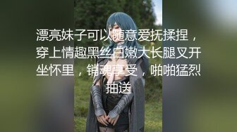 漂亮妹子可以随意爱抚揉捏，穿上情趣黑丝白嫩大长腿叉开坐怀里，销魂享受，啪啪猛烈抽送