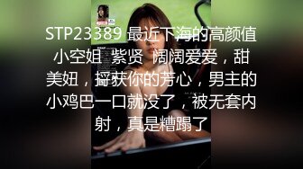 STP23389 最近下海的高颜值小空姐  紫贤  阔阔爱爱，甜美妞，捋获你的芳心，男主的小鸡巴一口就没了，被无套内射，真是糟蹋了