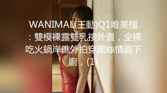 WANIMAL(王動)Q1唯美檔：雙模裸露雙乳接外賣，全裸吃火鍋岸礁外拍穿黑絲情趣下廚，(1)