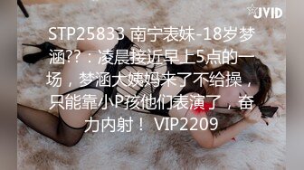 STP25833 南宁表妹-18岁梦涵??：凌晨接近早上5点的一场，梦涵大姨妈来了不给操，只能靠小P孩他们表演了，奋力内射！ VIP2209