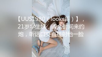 【UUS1980（looks哥）】，21岁学生妹，课余时间来约炮，听话口交直接射他一脸